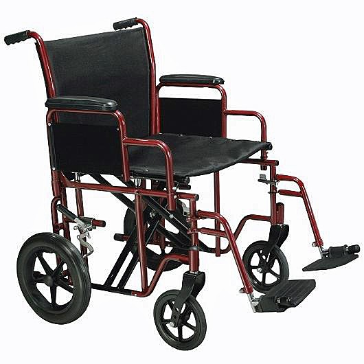 Heavy Duty Transport Chair Model BTR20/BTR22 Transport Manual Wheelchair By Drive Medical