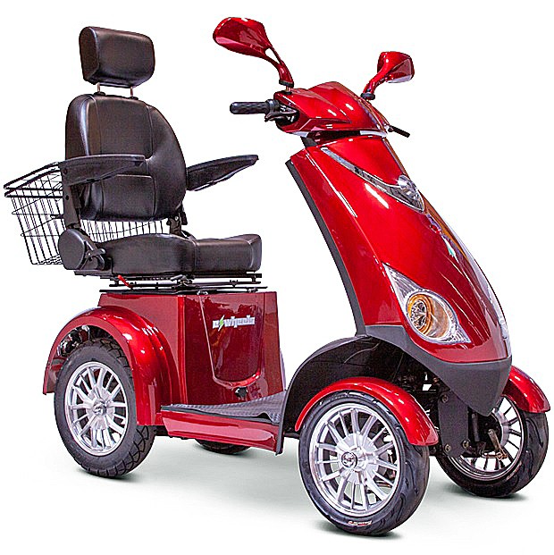 EW-72 4-Wheel Recreational Scooter - Red