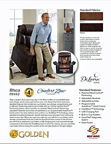 Rhea PR-442 Lift Chair Brochure