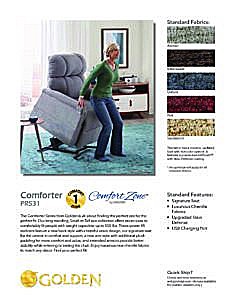 Comforter PR531 Lift Chair Brochure