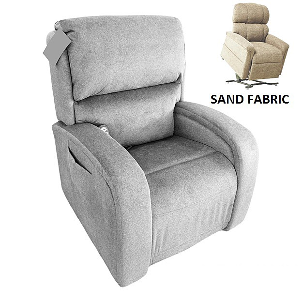 EZ Sleeper PR735 With Maxicomfort Lift Chair - Luxe Sand Fabric - By Golden Technologies