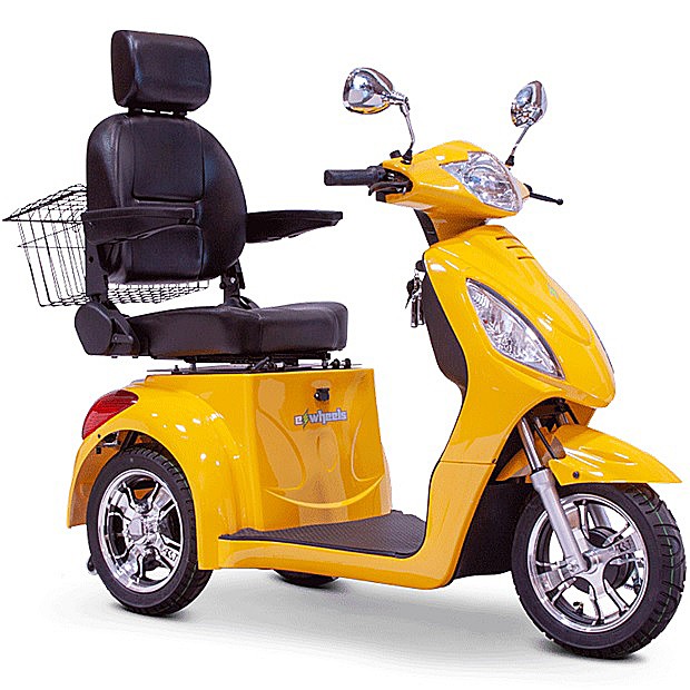 EWheels EW-36 3-Wheel Mobility Scooter - Yellow