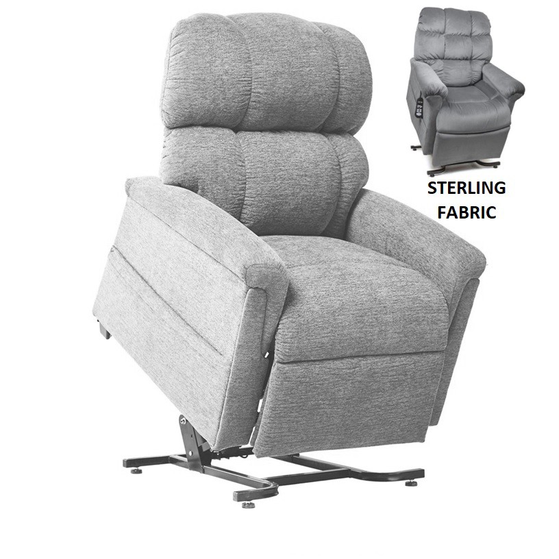 Comforter PR535 Lift Chair with Maxicomfort Positioning - Porto Sterling Fabric  - By Golden Technologies