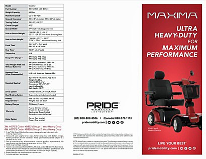 Maxima 4-Wheel Scooter Brochure