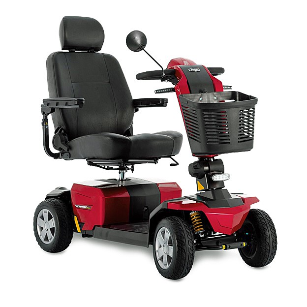 Victory LX Sport 4-Wheel Mid-Size Scooter - Candy Apple Red Color - By Pride Mobility