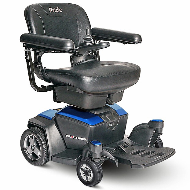 Go-Chair Power Chair Wheelchair - Sapphire Blue Color - By Pride Mobility