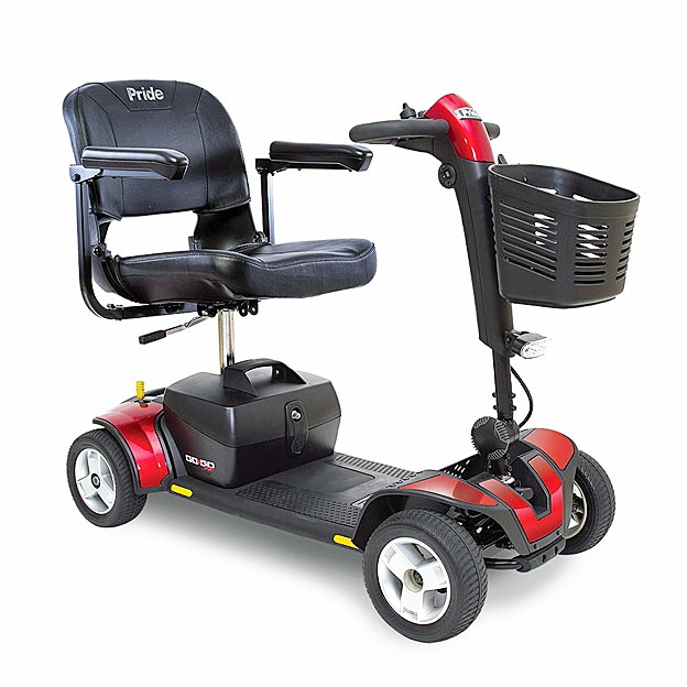 Go-Go Sport 4-Wheel Travel Scooter - Red Color - By Pride Mobility