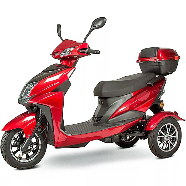 EWheels EW-10 Sport 3-Wheel Recreational Scooter - Red