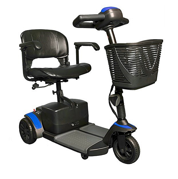 Spitfire Pro SE Portable 3-Wheel Scooter Extended Range Color: Blue