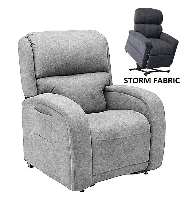 EZ Sleeper PR761 Lift Chair with Twilight Tilt Technology - Luxe Storm Fabric - By Golden Technologies