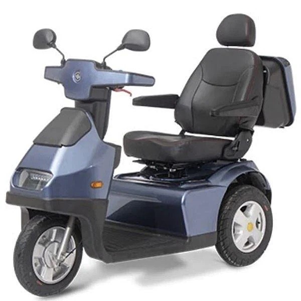 Afiscooter S / S3 - 3-Wheel Single Seat Recreational Scooter - Blue Color - By Afikim