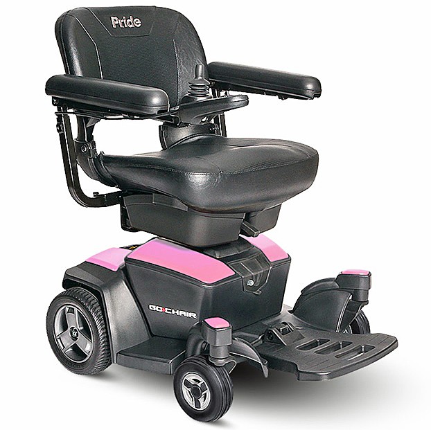 Go-Chair Power Chair Wheelchair - Rose Quartz Color - By Pride Mobility