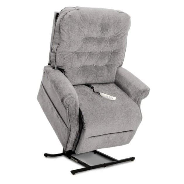 Heritage LC-358 Lift Chair - Crypton Aria Cool Grey Fabric - By Pride Mobility