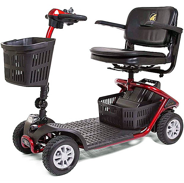 LiteRider Full-Size Portable 4-Wheel Scooter  - Red