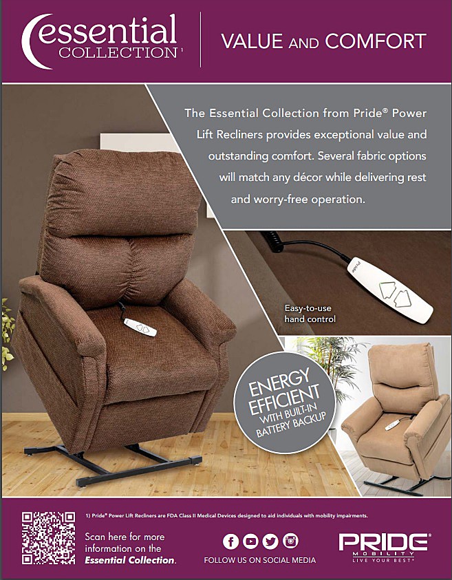 Essential Model LC-105 Lift Chair Brochure