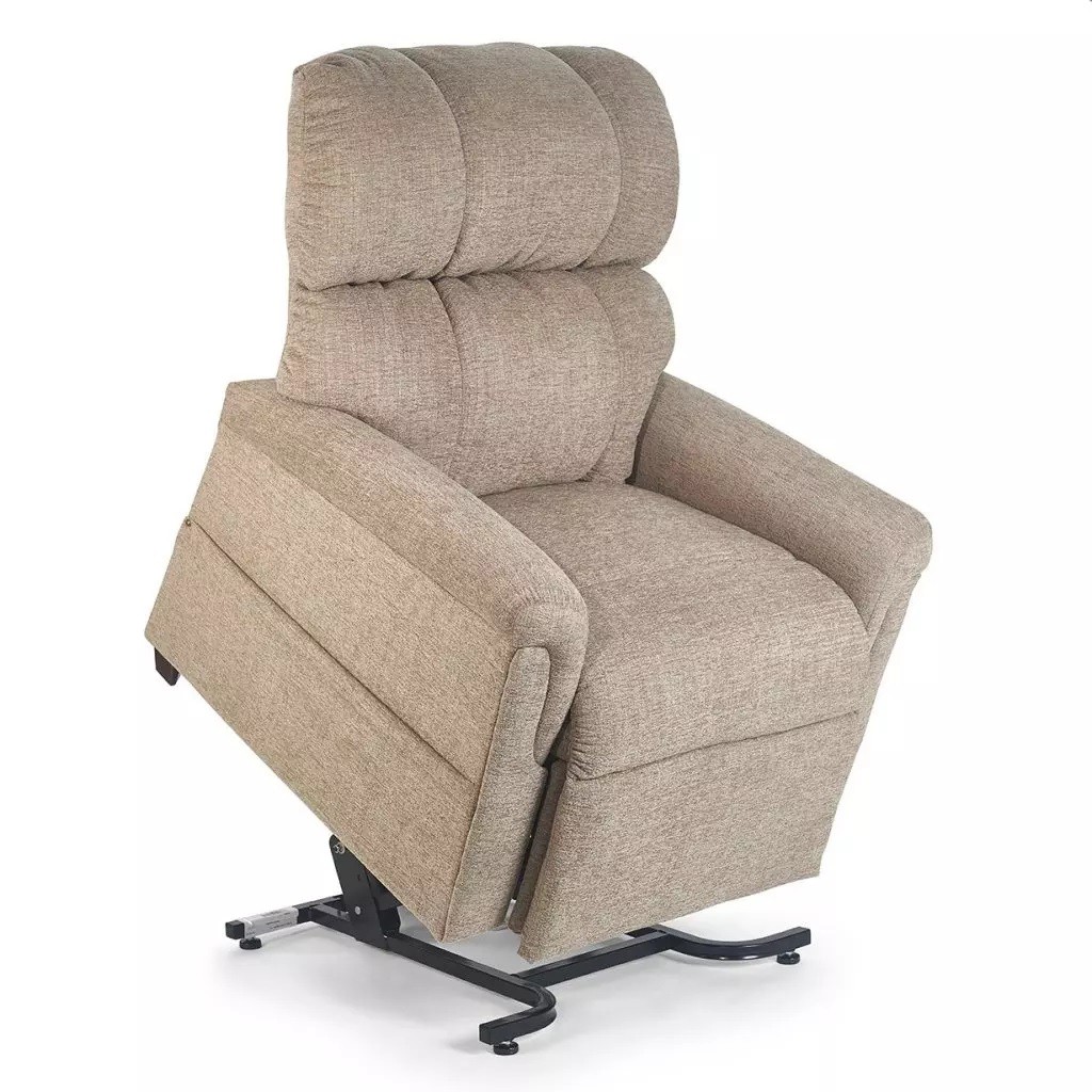 Comforter Series PR531-M26 - 3-Position Lift Chair Recliner By Golden Technologies Easy Living Sandstorm Fabric Medium Wide - XWide Medium