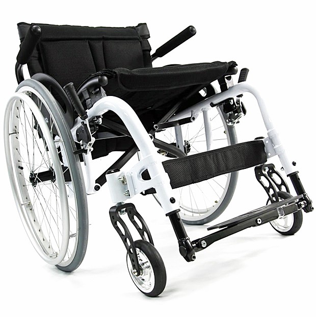 S-ERGO ATX Aluminum Ultra Lightweight Wheelchair 18" x 18" Frame White